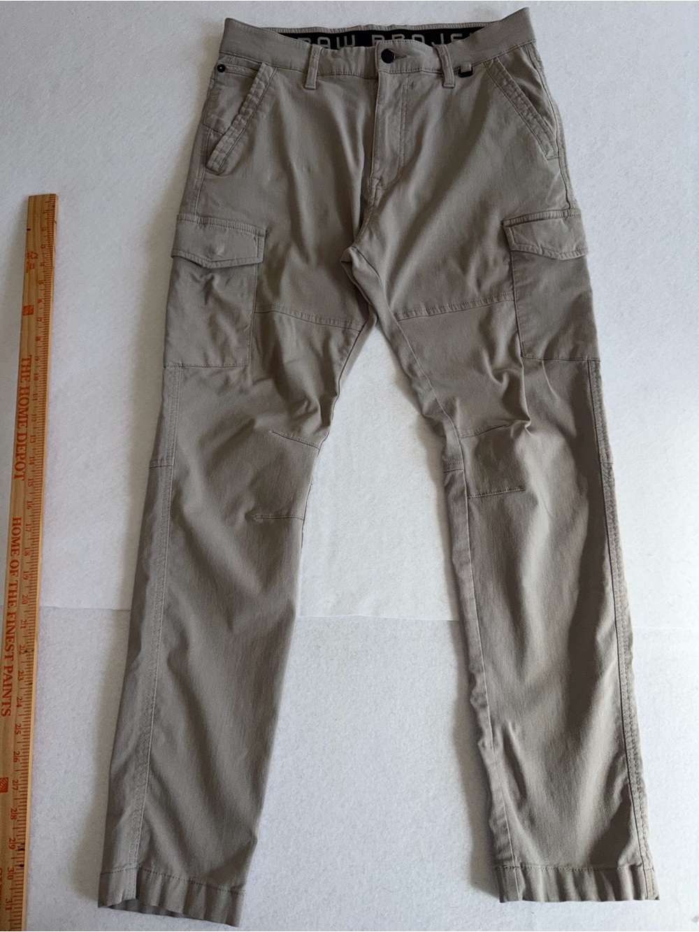 Men's Projek Raw Mens Gray Cargo Pants Stretch Blend Workwear Utility
